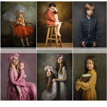 

Grunge Solid Wall Oil painting Self Portrait Wedding Baby Photography Background Customized Photographic Backdrops Photo Studio