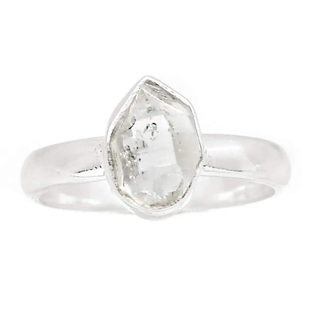 

Genuine HERKIMER DIAMOND Ring 925 Sterling Silver, USA Size : 7.25, AR4219