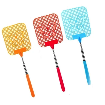 

Pocket Extendable Fly Swatter, Travel Partner, Strong Flexible Manual Swat Durable Telescopic Handle - Pack of 3