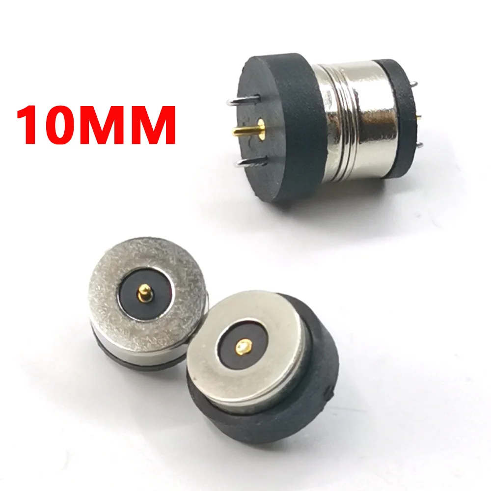 1 Paio 10Mm Magnetico Dc Jack Smart Water Cup Magnete Di Ricarica Connettore 3A Ad Alta Corrente Forte Magnetico Led Presa Di Corrente
