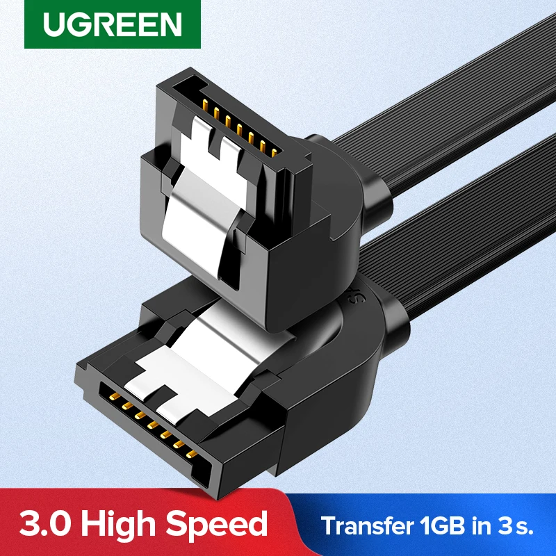 Ugreen SATA Right-Angle-Cable Hard-Disk-Drive SSD MSI Straight Gigabyte Asus 3 for To