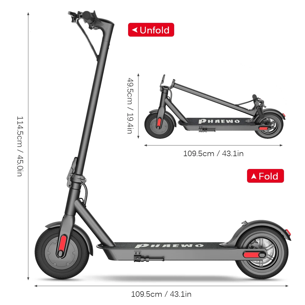  Foldable 8.5IN Electric Scooter Commuting Scooter 264LB Loading 250W Motor Commuter for Adults
