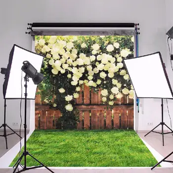 

Floral Photography Backdrop Vinyl Garden Rose Photographic Photo Studio Props Backdrop Background 90X150cm