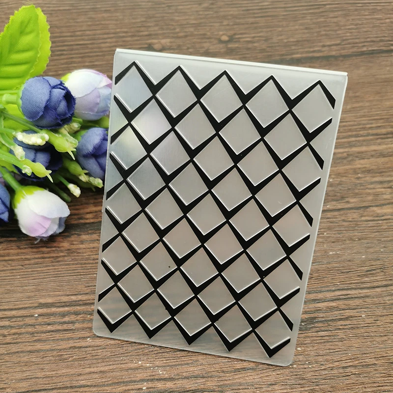 Aokediy Geometric Plastic Embossing Folder For Scrapbook Diy