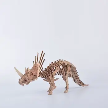 

Simulation 3D Dinosaur Model Wood Assemble Jigsaw Disassemble Puzzle Kids Intelligence Educational Toys Children Gift Q6PD
