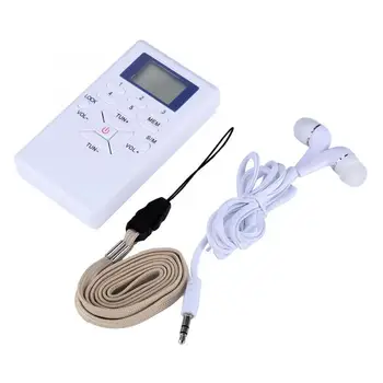 

Mini Portable LCD FM Radio Digital Signal Processing Wireless Receiver With Earphone Digital Radio
