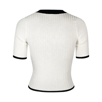 

2020 New Tops Women's T-shirt Spring And Summer Europe And America Short-sleeved Striped