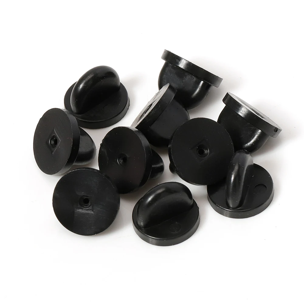 Butterfly Clutch Pin Backs PVC Rubber Pin Backs for Replacement