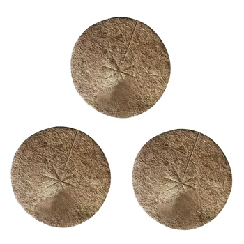 

3Pcs Environmental Protection Coconut Palm Mat Flower Pot Mat for Home Garden Wedding Decoration Wall Planter