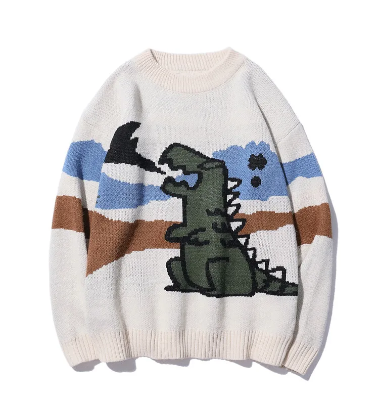 Una Reta, милый мужской свитер, новинка, Осень-зима, пуловер с принтом для влюбленных, мужской свитер, свободный мужской свитер с рисунком