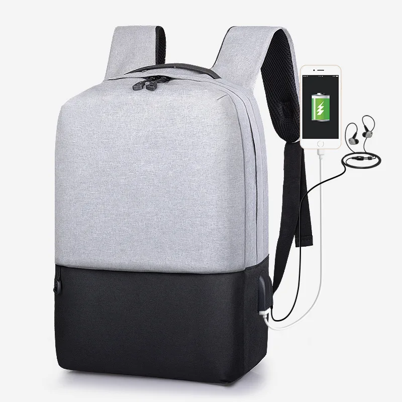 

Anti theft Enlarge Backpack USB External Chargeusb Inch Laptop Backpack Men Waterproof School Backpack bags for Teenager