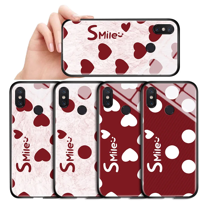Для Xiaomi mi 8 9 Pro Чехол чехол s A3 CC9e играть F1 мод Девушки Smile Love Сердце с закругленными