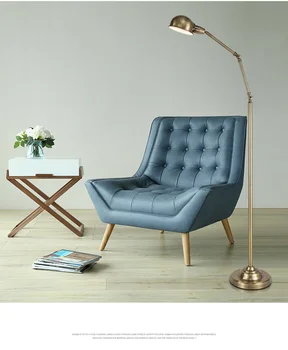 

Copper colored floor lamp Scandinavian modern American style creative vertical lamp Floor lamp reading room reading lamp