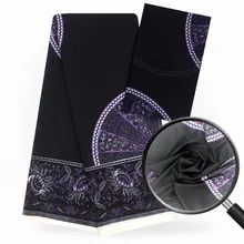 Модальные эластичные атласная шёлковая ткань Африканская мягкая восковая ткань с принтом 2 ярда шифон 4 ярда audel modell ИМИТИРОВАННАЯ ткань Анкара 90865