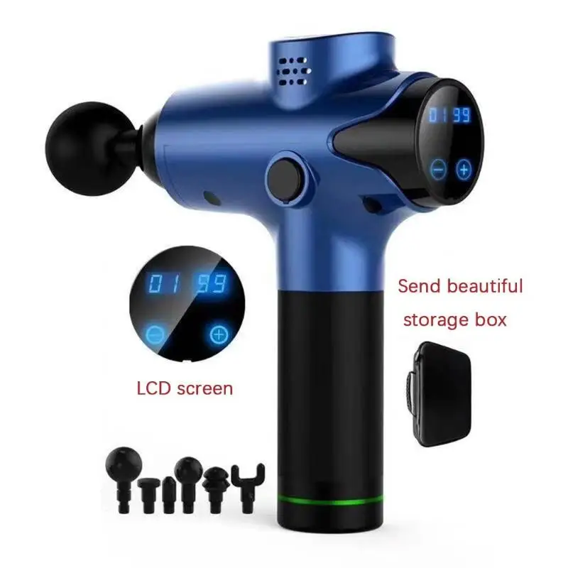 

1200-3300r/min Electric Muscle Massage Gun Deep Tissue Massager Therapy Gun Exercising Muscle Pain Relief Body Massage Tool