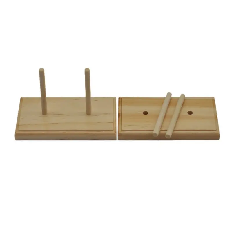 

2020 New 2 Spools Cone Wooden Thread Storage Rack Organizer Holder for Sewing Quilting
