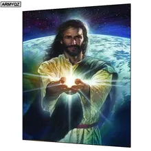 Полная квадратная/круглая дрель 5D DIY алмазная живопись на заказ "религиозная Подвеска" Иисус "" вышивка крестиком аксессуары 3D домашний декор