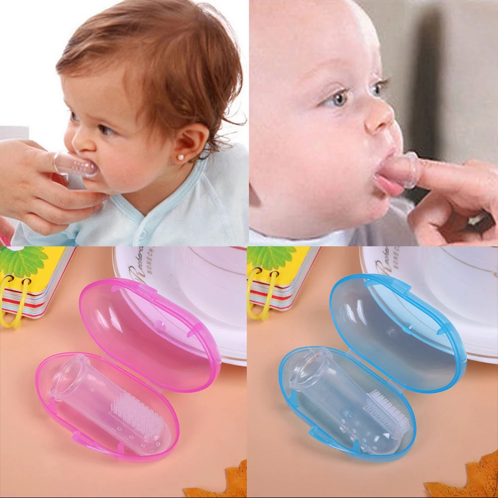 Детские аксессуары для новорожденных малышей, удобная прочная портативная зубная щетка с чехлом, 1 шт. набор зубных щеток для поезда