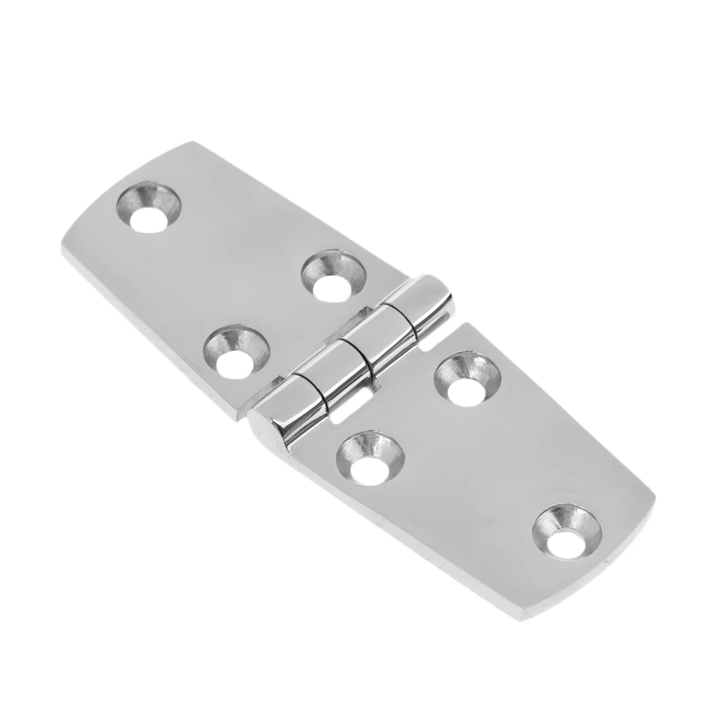 2 Pieces 316 Stainless Steel Marine Boat Door Hinges Cabin Stamp Strap Hinge