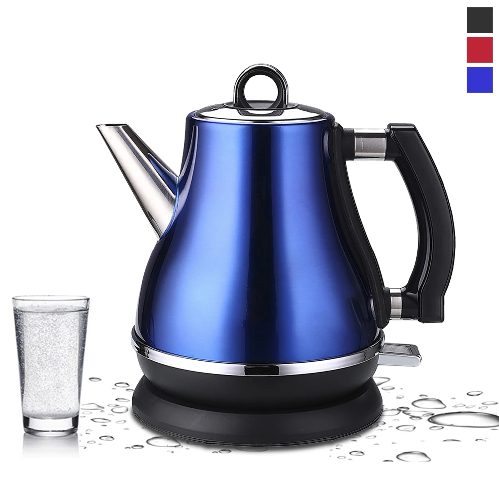 

1.2L Colorful 304 Stainless Steel Electric Kettle 1500W Household Cordless 220V Quick Heating Electric Boiling Tea Pot Sonifer