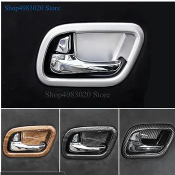 

4pcs Inner Interior ABS Door Handle Bowl Cover Trim For NIssan Patrol Armada Y62 Accessories 2013 2014 2015 2016 2017 accessorie