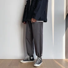 Ранняя осень года, новые оригинальные комбинезоны с защитой от ветра bf, Свободные повседневные штаны с нейтральным лучом boyfriend wind