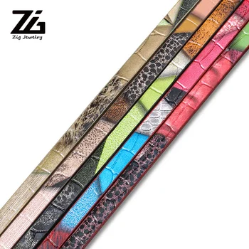 

ZG 5mm pu leather rope DIY jewelry production found color leather rope fashion bracelet making materials