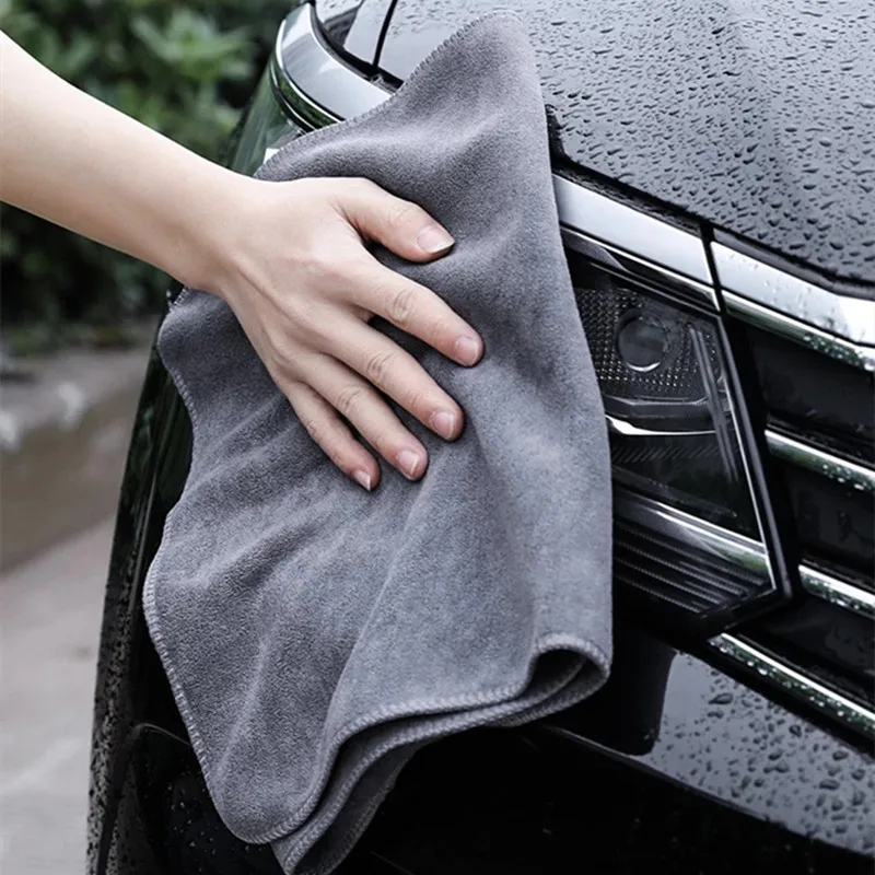 1PC 30/40/60cm Wiping Rags Efficient Microfiber Super Soft Absorbent Towel Car Wash Care Home Cleaning Towel Drying Cloth Towels microfiber towel cleaning cloth microfiber wash towel towel cleaning cloth