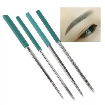 

50PCS Professional Fog Eyebrow Tattoo Needles Microblading Pen Shading Blades Permanent Makeup 3RL/3RS/5RL/5RS Tattoo Accessory