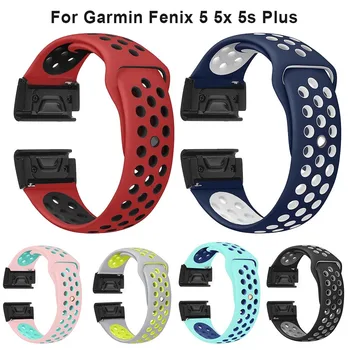 

26 22MM Quick Release Easy Fit Silicone Watch Wrist band Strap for Garmin Fenix 5X 5 5S Plus 3 3HR S60 Forerunner 945 Watchbands