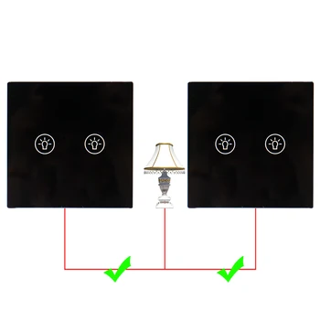 

Single Fire Line 2 Way Touch Switch Waterproof Fireproof Crystal Glass Screen Panel 1 2 3Gang Lamp Light Stair Wall 1PCS Price