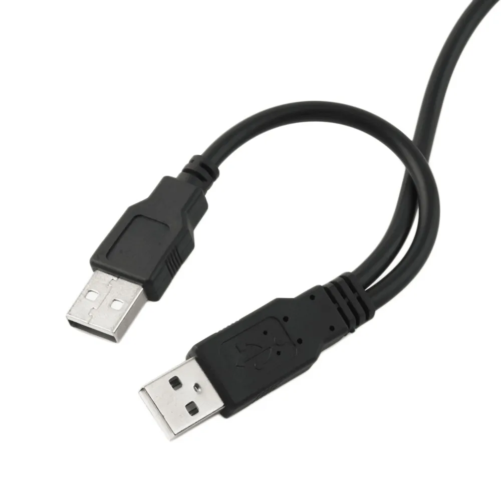 Портативный размер двойной USB для SATA линии USB2.0 данных и кабель питания адаптер