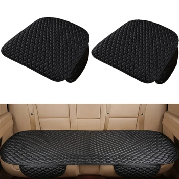 

Flash Mat Universal Leather Car Seat Covers Fit Car Models Front Rear Seat Cushion Breathable Protector Mat Pad Auto accessories