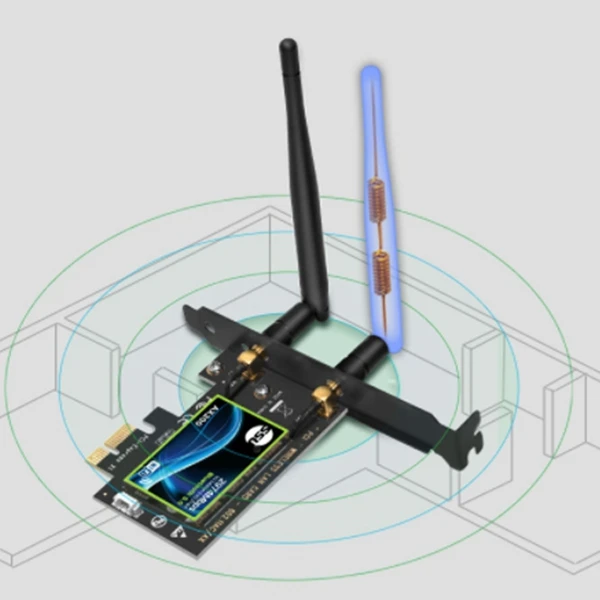 Двухдиапазонная карта PCI Express WiFi Gigabit для Intel AX200 2,4G/5 Ghz 802.11Ac/Ax 5,0 bluetooth-адаптер поддерживает только Window10