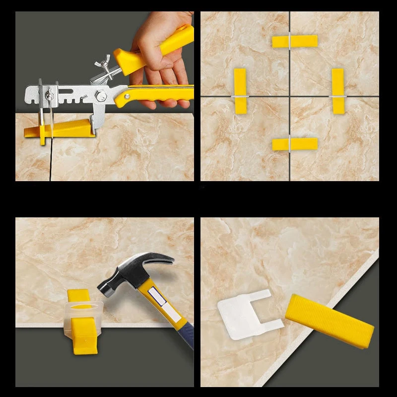 200 шт. Набор нивелирующих зажимов, набор напольной плитки, инструмент для укладки плитки 1,0 мм