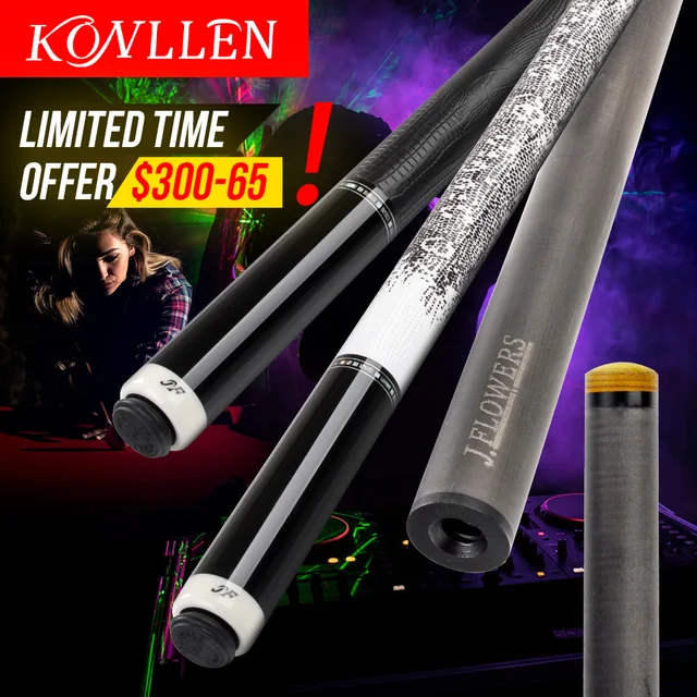 PoolCueShaft RadialPin BilliardCue Jflowers FullCarbonFiber