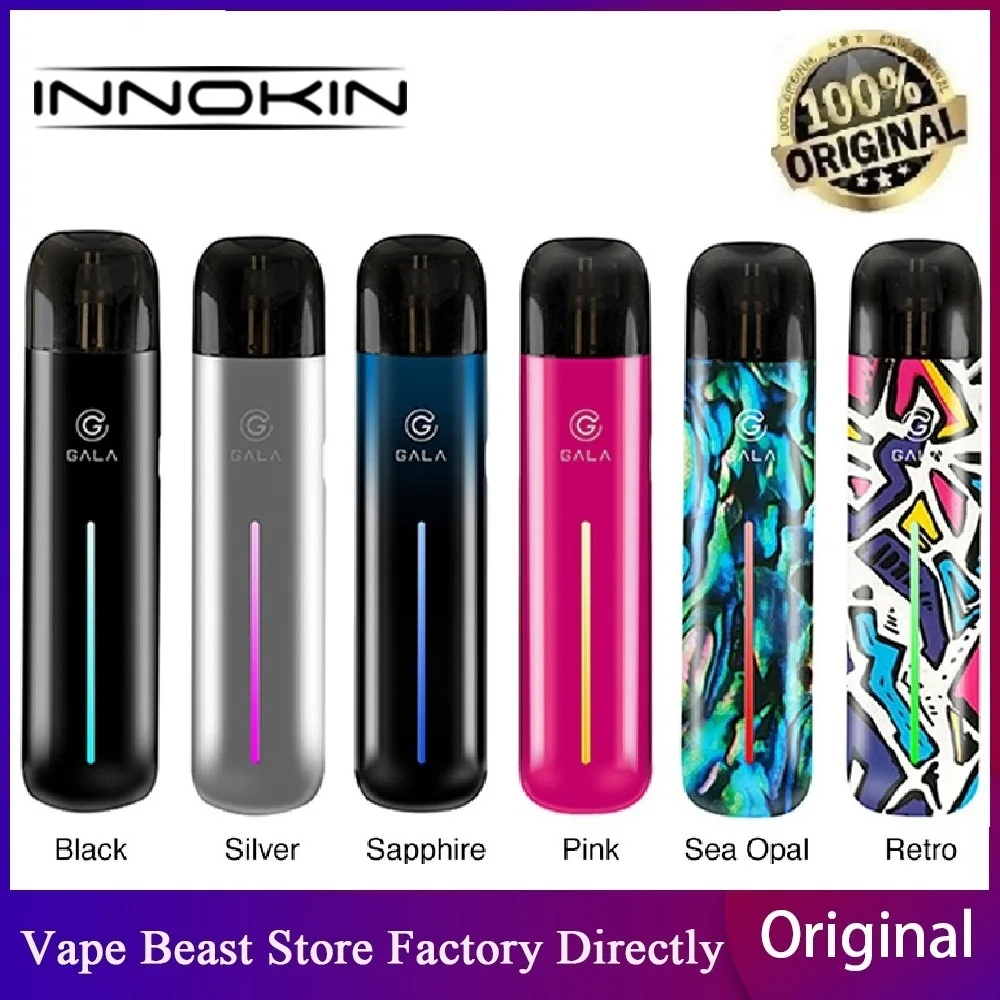 Оригинальный Innokin Gala Pod Комплект с аккумулятором 500 мАч и 2 мл система Plex3D сетчатая