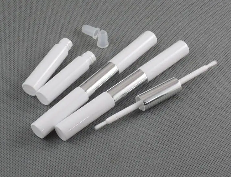 

500pcs 4ml+4ml Empty Double Head Lipstick Tube, Plastic Cosmetic Packing Container, Lip Gloss Bottle, Round Makeup Tool SN232