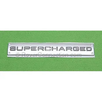 

Supercharged para Range Rover letras campana o tronco Portón trasero emblema placa