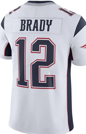 10 Josh Gordon 12 Tom Brady JERSEY мужские 87 Rob Gronkowski 11 Julian Edelman 14 Cooks 92 Harrison футбольные майки - Цвет: White