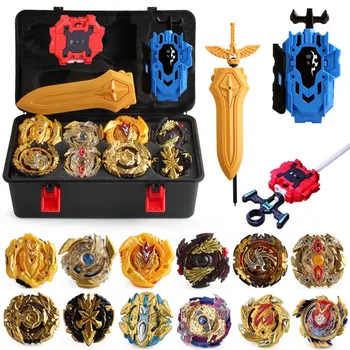 

New Beyblade Burst GT bey Blade Toy Metal Funsion Bayblades Set Storage Box With Launcher Plastic Box Toys For Children 88790