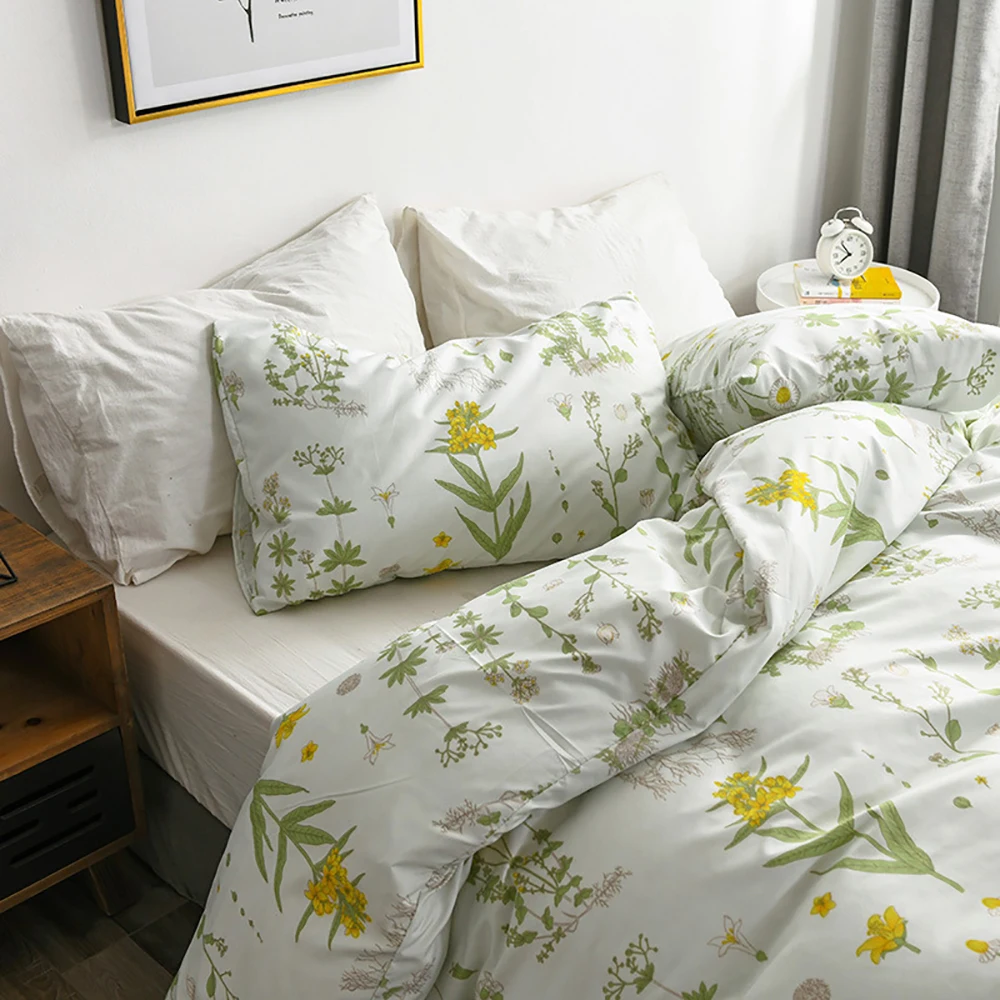 LOVINSUNSHINE King size Пододеяльник простые постельные принадлежности с цветами Набор для девочек одеяло набор королева
