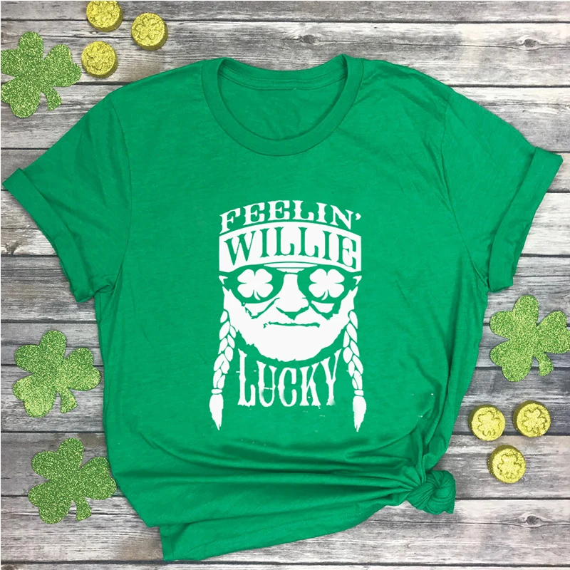 

Tee St Patricks Day Tshirt Graphic s Women Street Wear Green Harajuku Luck Girl Let's Get Shamrocked St Pattys Day Shirt