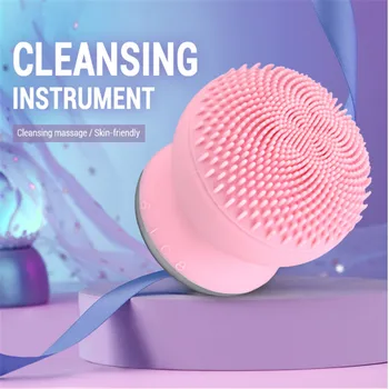 

Gustala Mini 2 In 1 Electric Facial Cleaning Massage Brush Powered Facial Cleansing Devices Beauty Instrument Octopus Silicone