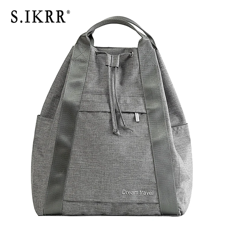 S.IKRR, Женская портативная дорожная сумка, водонепроницаемая нейлоновая дизайнерская большая багажная сумка, органайзер, складной вещевой рюкзак с Кулиской