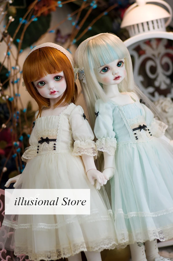1/3 1/4 1/6 BJD SD кукольная одежда милое белое платье для sd10 1/4msd bjd девочка кукла мальчик