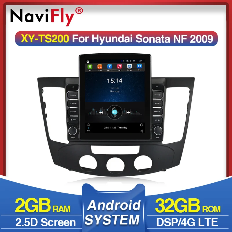 Автомобильный мультимедийный радиоприемник Tesla на Android для Hyundai Sonata NF 2009 с 4G LTES WIFI