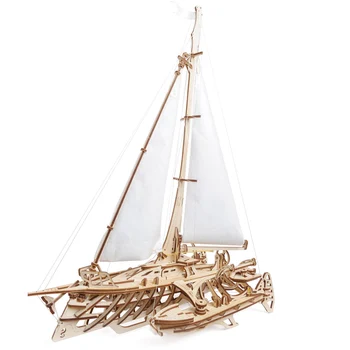 

DIY Wooden Mechanical Transmission Model Adult Manual Assembly Creative Toy Ship Model