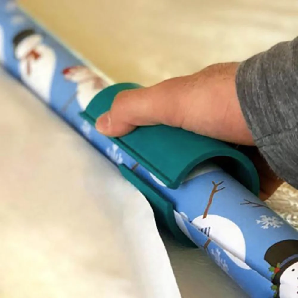 

1Pc Sliding Wrapping Paper Cutter Wrapping Paper Roll Cutter Present Packing Roll Christmas Cutting Tools Dropshipping