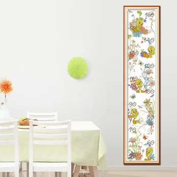 

SG060 Height Chart Table With Length Scale Baby Counted Cross Stitch Kit Cross-stitching Package Cross Stich Gift to Your Baby